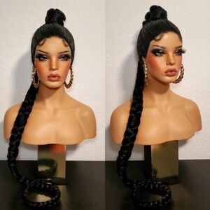55" Braided ponytail wig